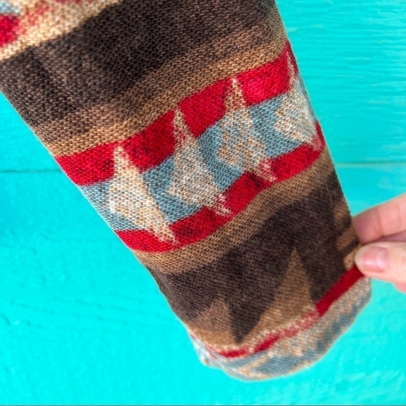 RALPH LAUREN JEANS SHERPA COLLAR NATIVE PRINT LIGHTWEIGHT ZIP JACKET SIZE MEDIUM - Picture 4 of 15